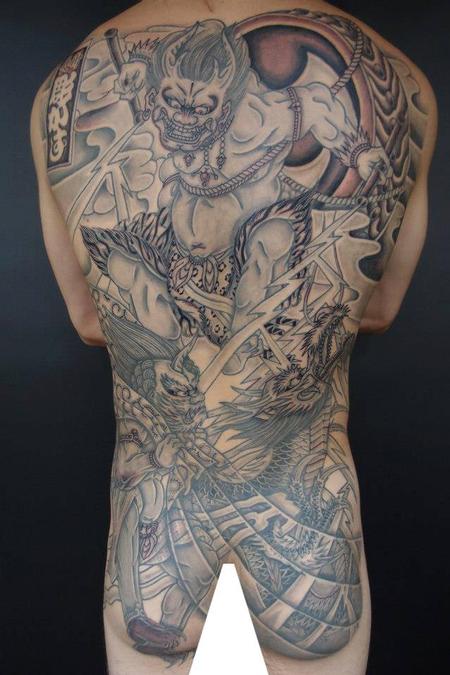 Tattoos - Fullback Irezumi Oni Tattoo - 115348